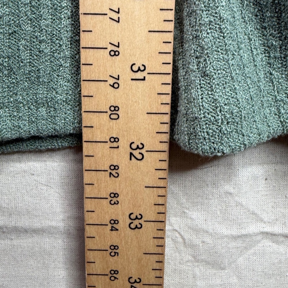 Lulu's Casual Confidence Sage Green Ribbed Tie-Front Mini Dress - Picture 6 of 6